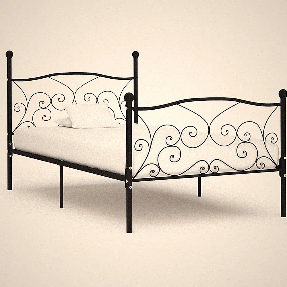 Bettgestell mit Lattenrost Metallbett Doppelbett Bett mehrere Auswahl vidaXL
