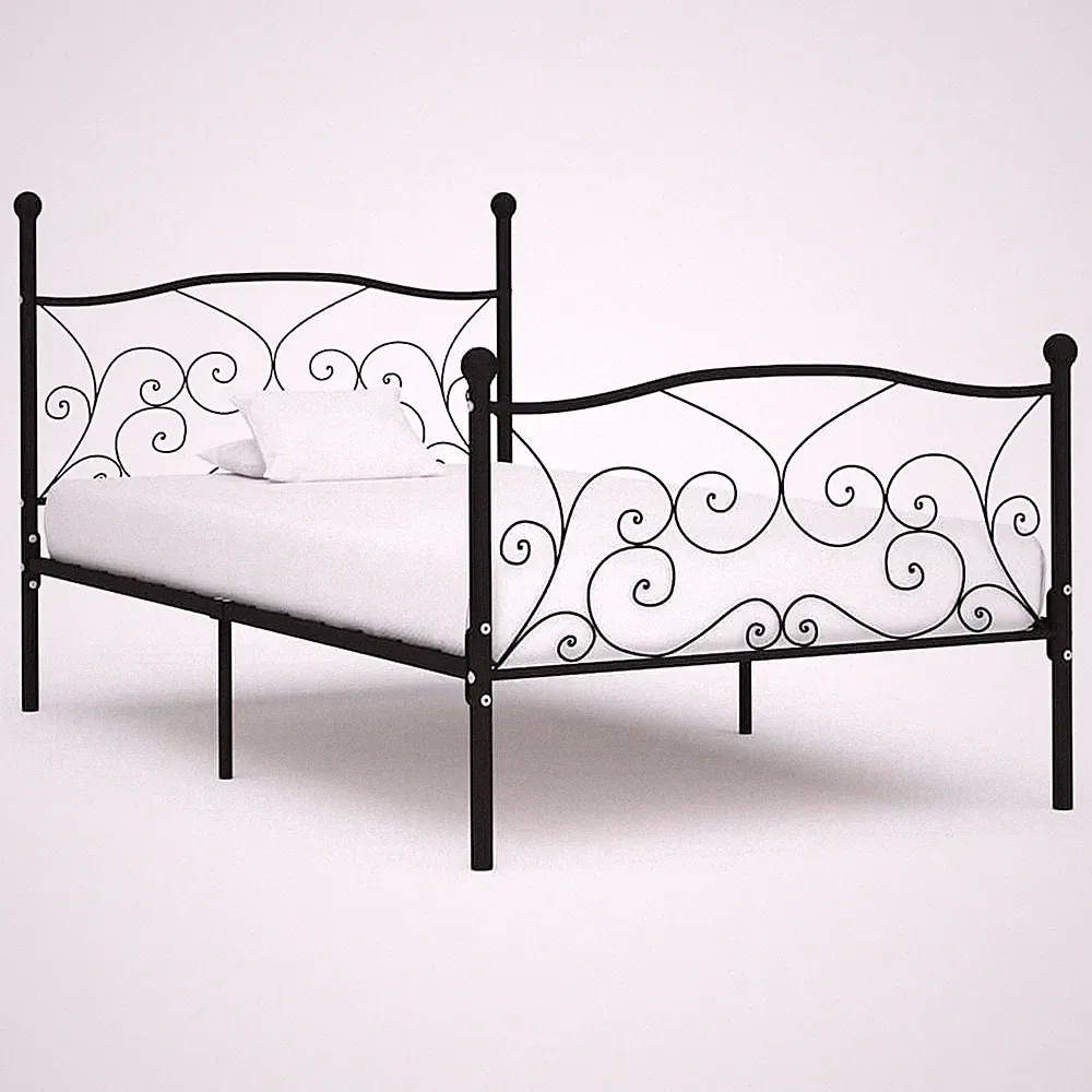 Bettgestell mit Lattenrost Metallbett Doppelbett Bett mehrere Auswahl vidaXL