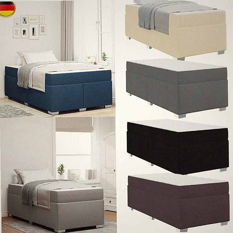 Bettgestell mit Matratze Einzelbett Gästebett Doppelbett Schlafzimmerbett Bette