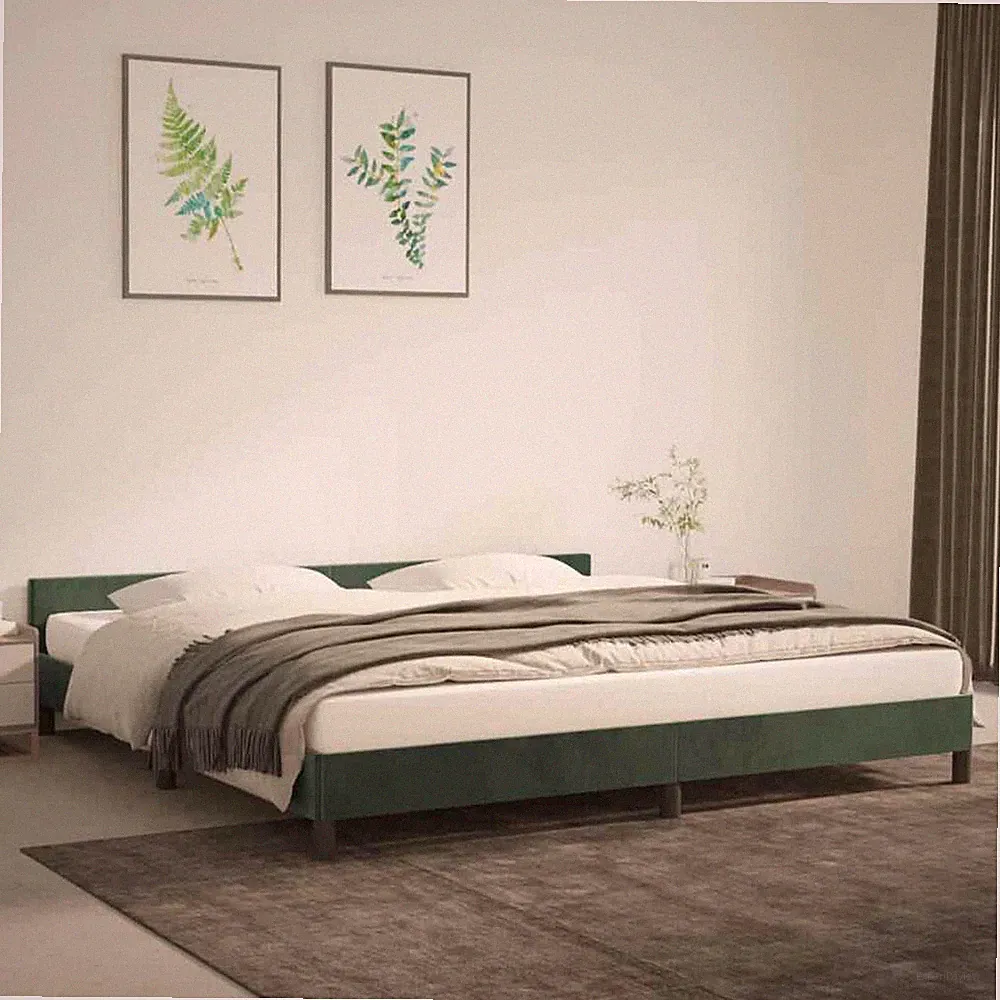 Bettgestell Polsterbett Bett Bettrahmen Lattenrost Schlafzimmerbett Samt Sperrho