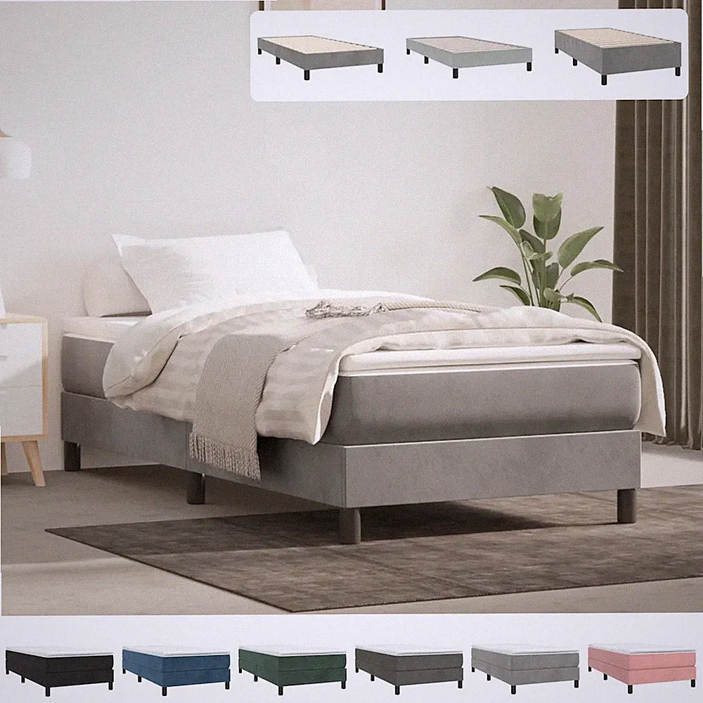 Bettgestell Polsterbett Bett Bettrahmen Lattenrost Schlafzimmerbett Samt vidaXL