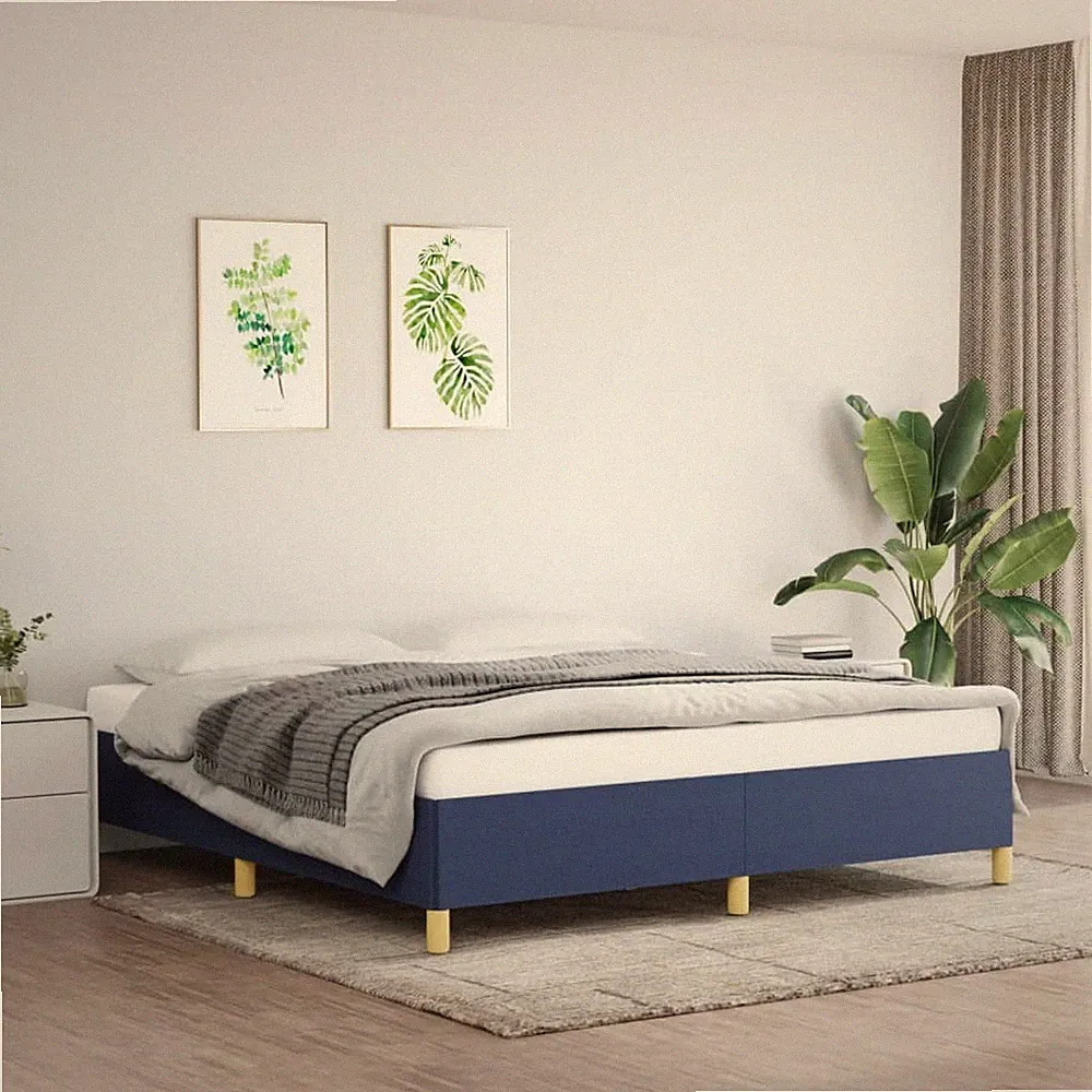 Bettgestell Polsterbett Bett Bettrahmen Lattenrost Schlafzimmerbett Stoff vidaXL