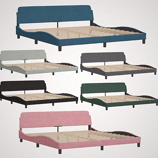 Bettgestell Polsterbett Bettrahmen Bett mit Lattenrost Einzelbett Doppelbett Neu
