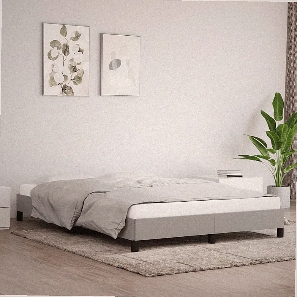 Bettgestell Polsterbett Lattenrost Bett Schlafzimmerbett Bettrahmen Stoff vidaXL