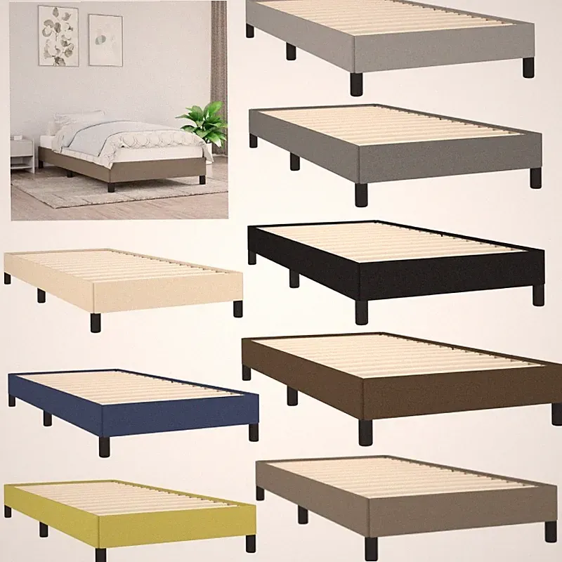 Bettgestell Polsterbett mit Lattenrost Stoff Bett Bettrahmen Schlafzimmerbett