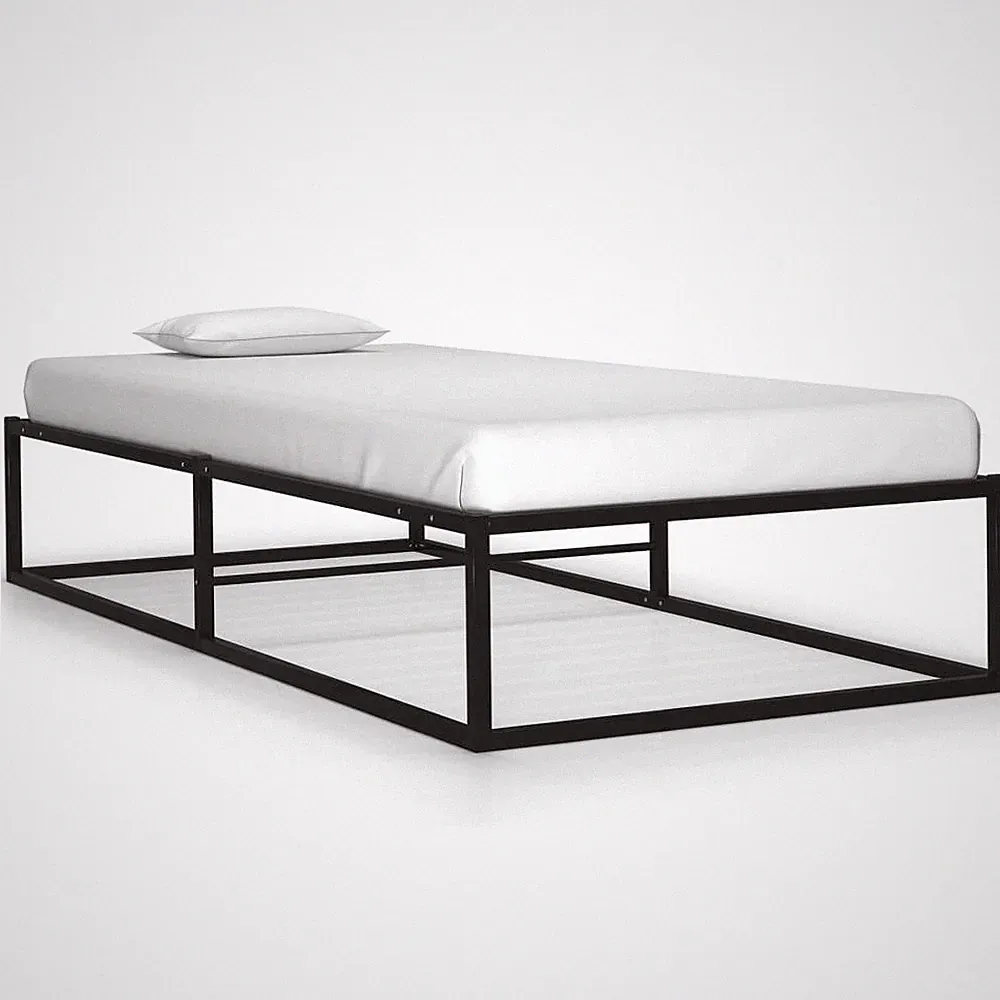Bettgestell Schwarz Metallbett Bett Doppelbett Ehebett mehrere Auswahl vidaXL