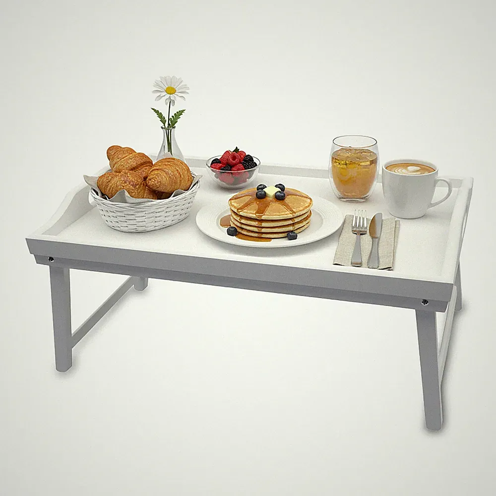 Betttablett Betttisch Frühstückstablett Klapptablett Serviertablett platzsparend