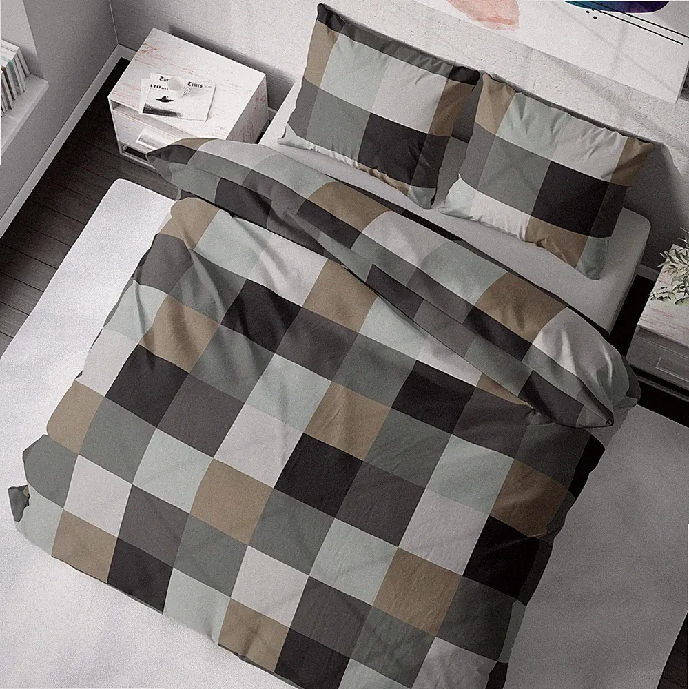 Bettwäsche 135x200 Baumwolle, 2teilig 1 Bettbezug 135x200cm und 1 Kissenbezug...
