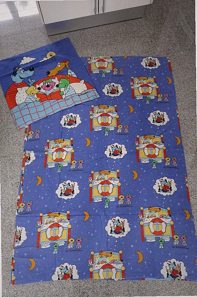 Bettwäsche Käpt'n Blaubär & Hein Blöd - VINTAGE 135x200 Bettbezug + Kissen 2tlg.