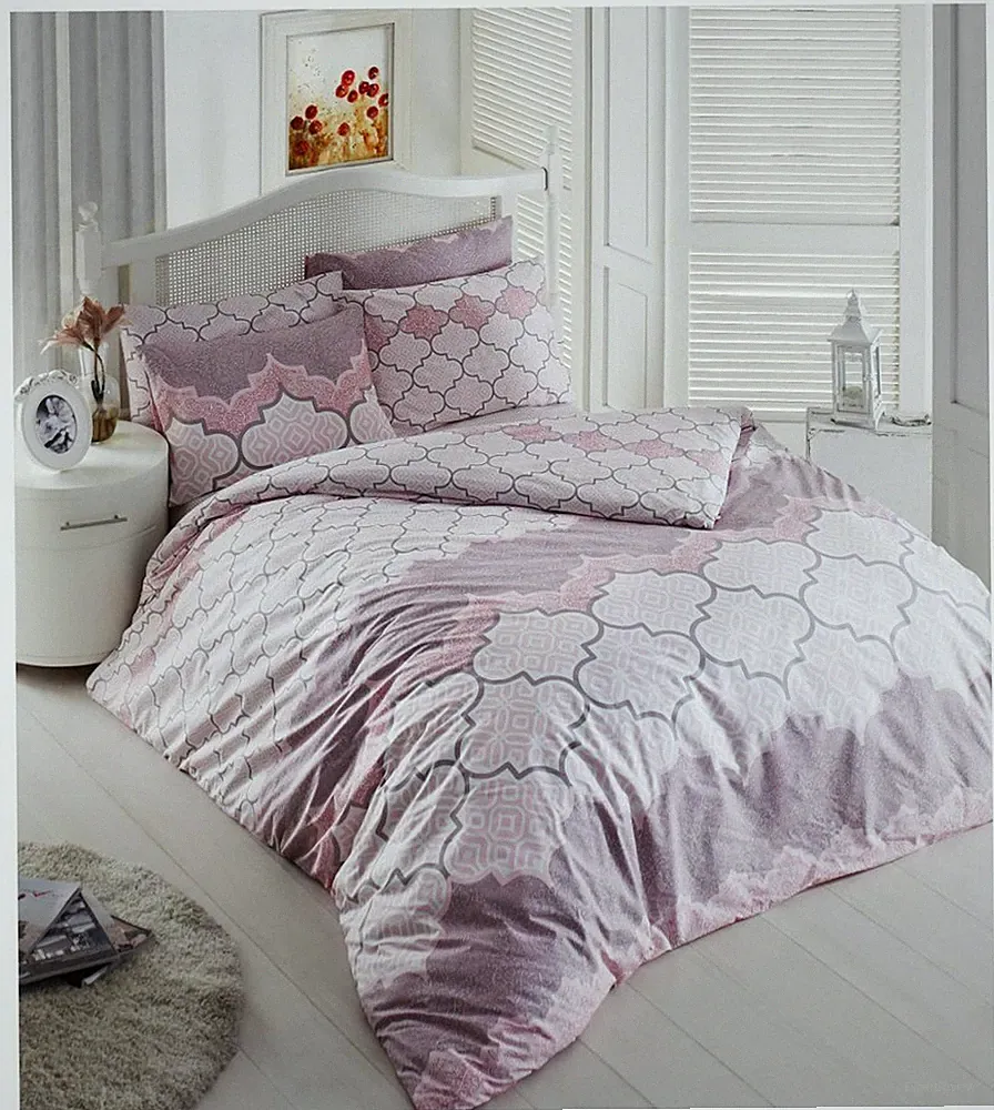 Bettwäsche Renforcé MAROC ROT Baumwolle 2 teilig 135x200 155x220 80x80 cm