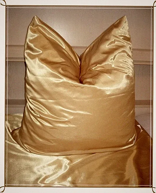 Bettwäsche Satin Glanzsatin Polyester Creme Beige Gold Siber Größe 135x200 cm