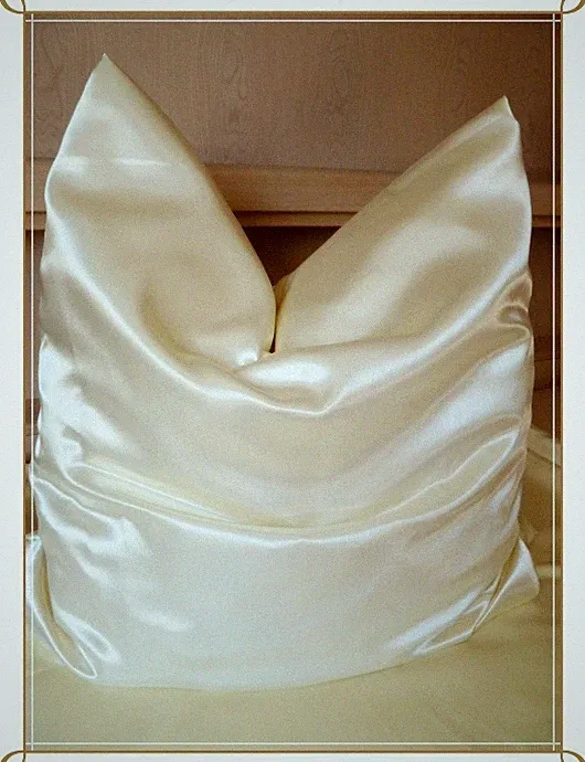 Bettwäsche Satin Glanzsatin Polyester Creme Beige Gold Siber Größe 135x200 cm