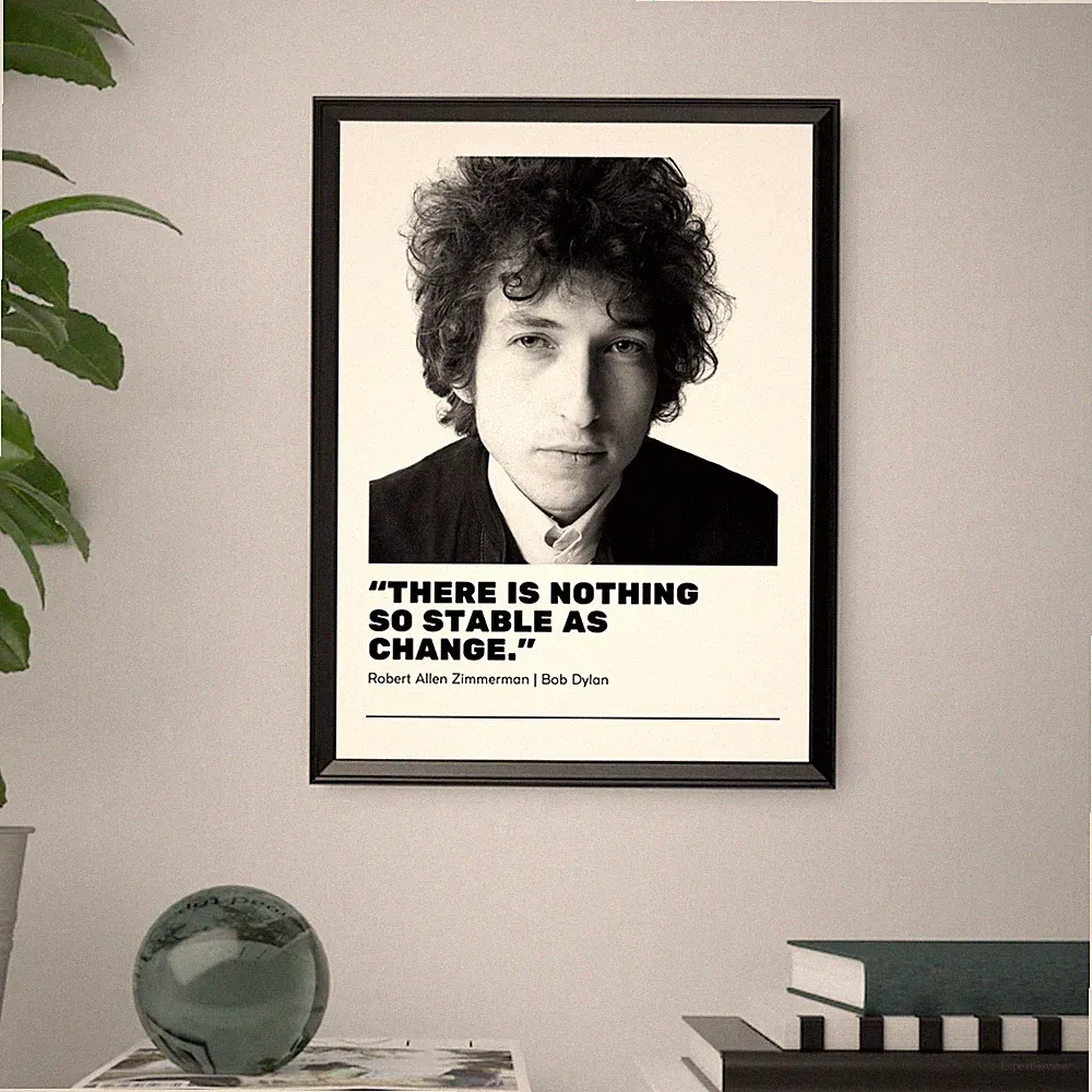 BOB DYLAN - Bild Druck Poster Musik Vintage INKLUSIVE RAHMEN 40x30
