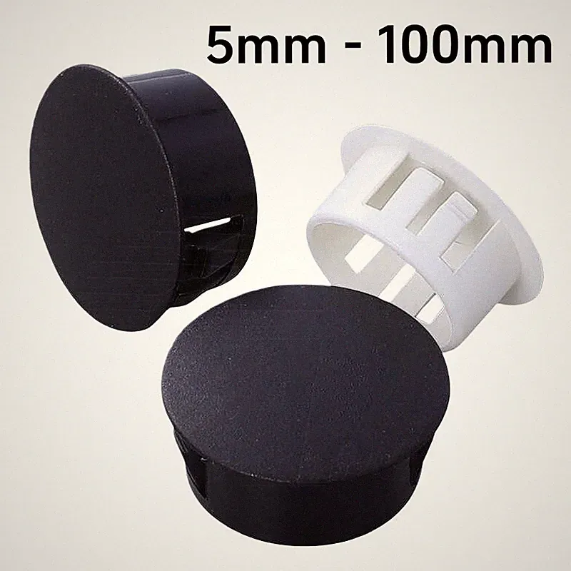 Bohrloch Abdeckkappen Blindstopfen Lochkappen Abdeckstopfen Kunststoff 5mm-100mm