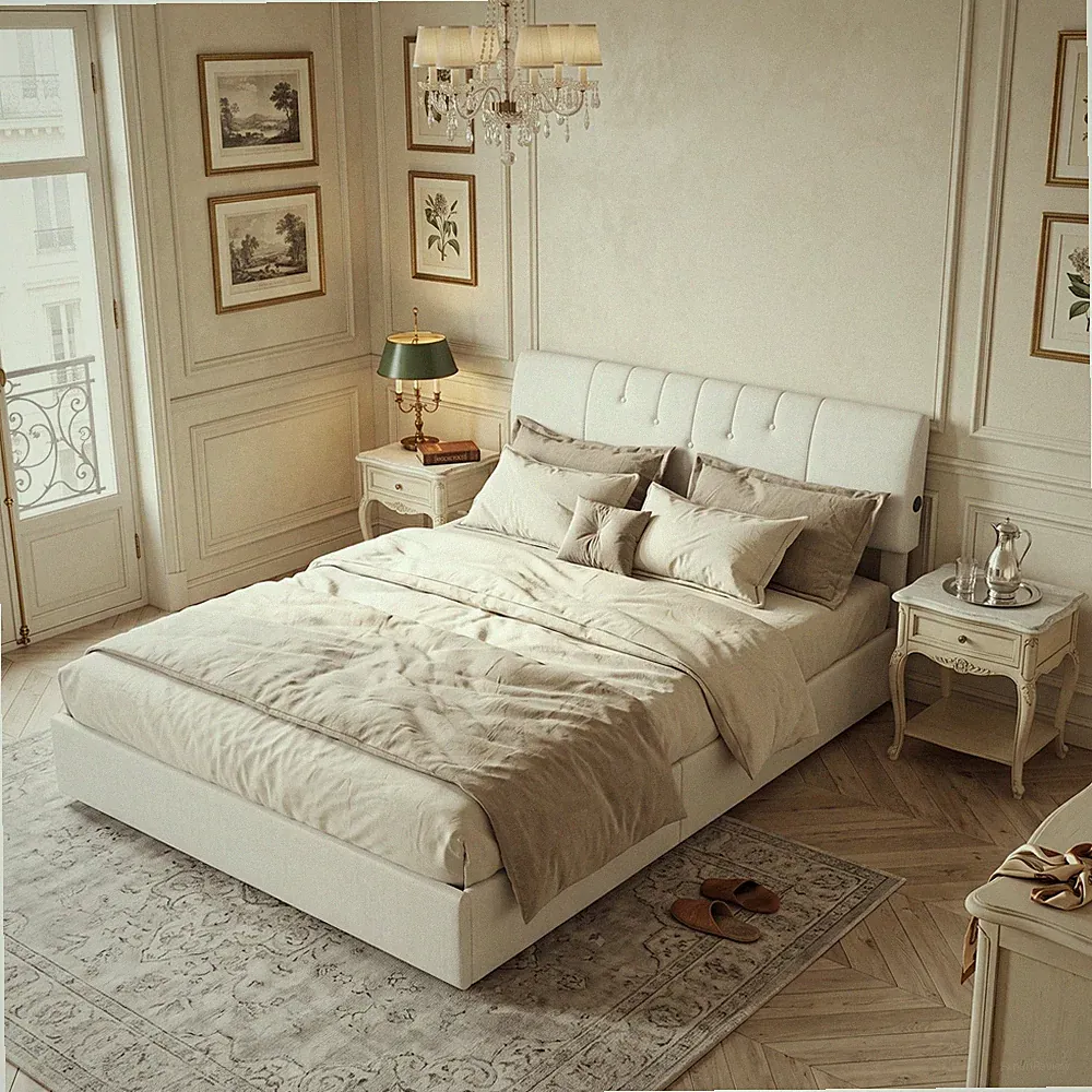 Boxspringbett 140x190cm Bettgestell Stauraumbett Polsterbett Lattenrost mit USB