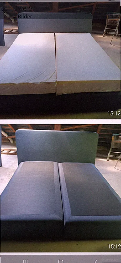 Boxspringbett 180x200 mit Matratze und Topper