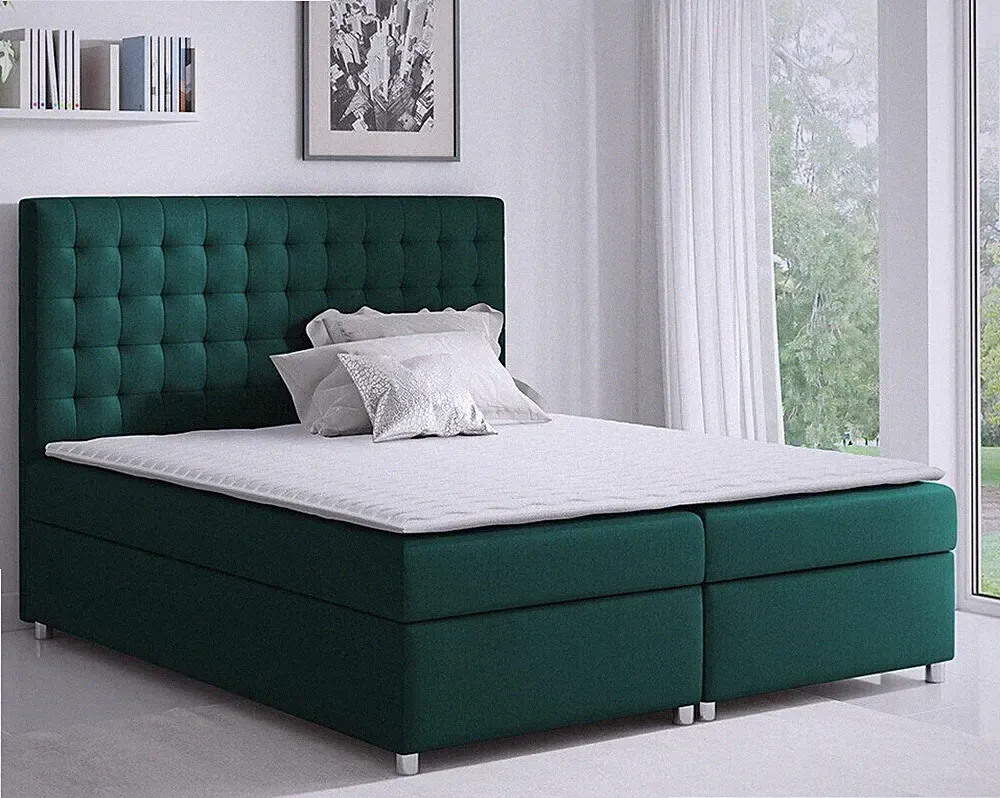 Boxspringbett Astico Polsterbett Bett mit Matratze Schlafzimmer Doppelbett