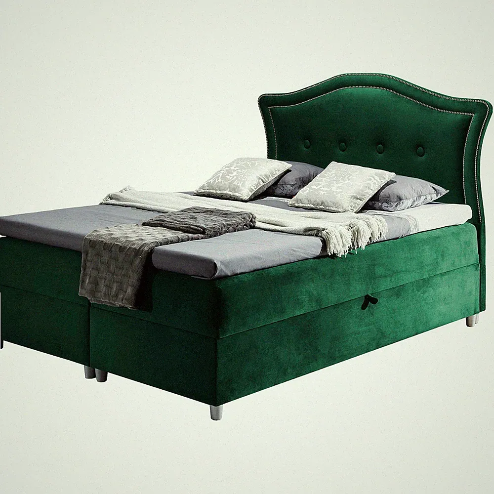 Boxspringbett BERNARD Hotelbett mit zwei Bettkasten kontinentales Bett Matratze