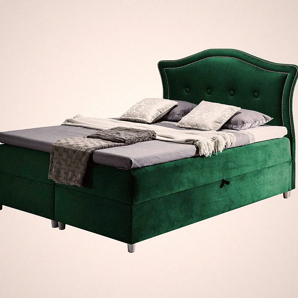 Boxspringbett BERNI Hotelbett mit zwei Bettkasten kontinentales Bett Matratze