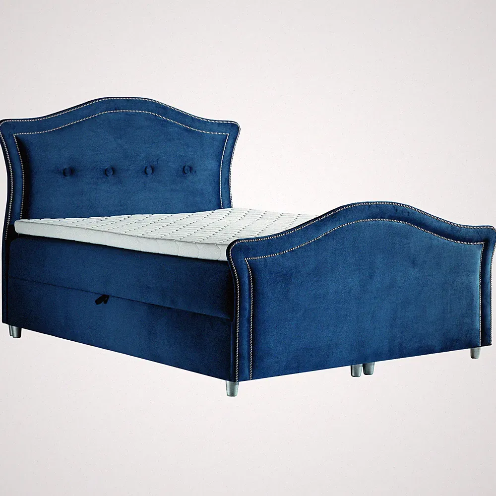 Boxspringbett BERNI LUX Hotelbett zwei Bettkasten kontinentales Bett Matratze