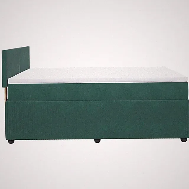 Boxspringbett Bett Bettgestell Matratze Samt Lattenrost Topper 80-200cm DE TOP