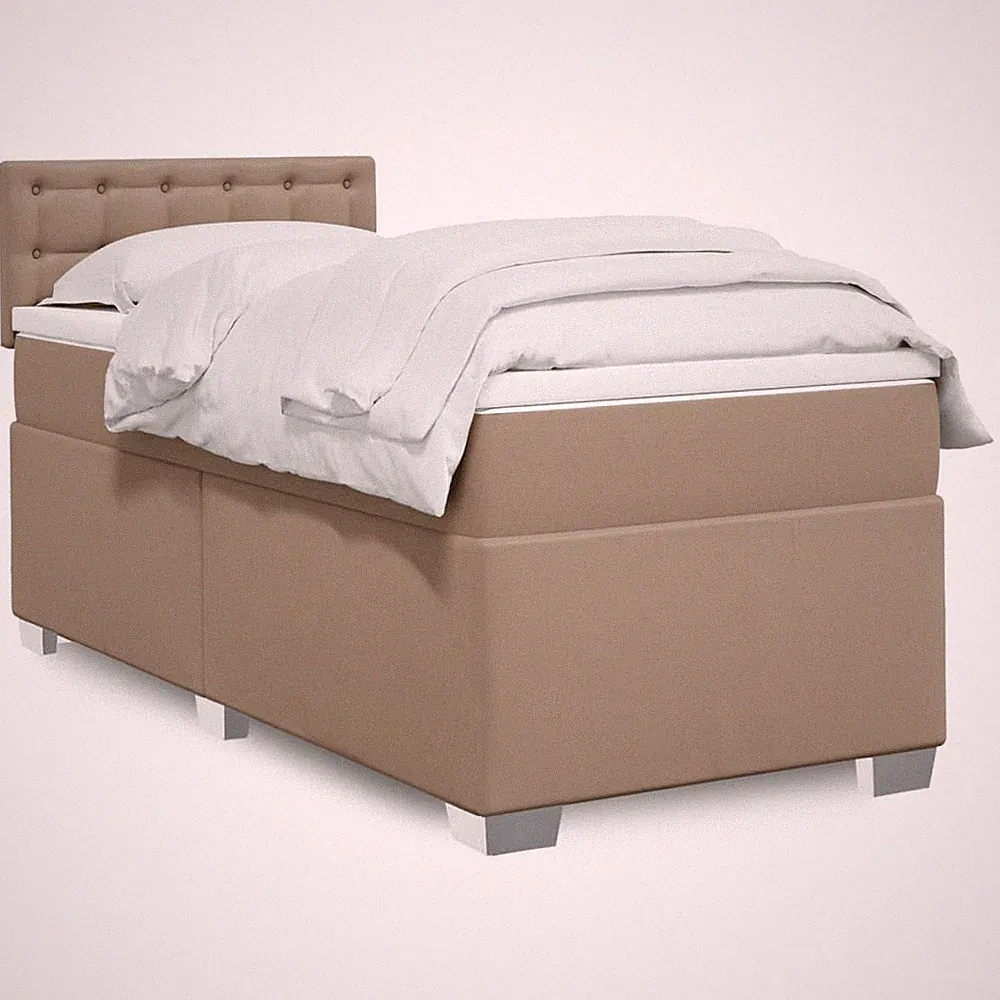 Boxspringbett Bett Polsterbett Schlafzimmerbett mit Matratze Kunstleder vidaXL