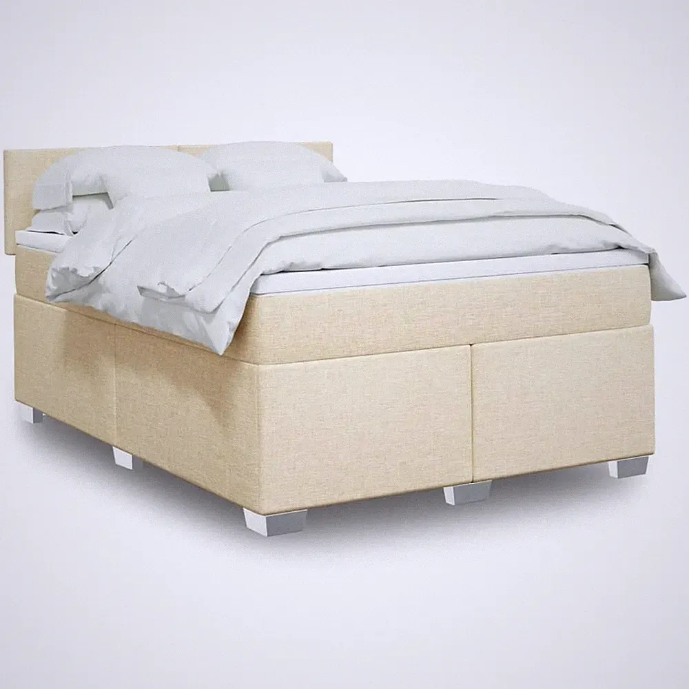 Boxspringbett Bett Polsterbett Schlafzimmerbett mit Matratze Stoff vidaXL