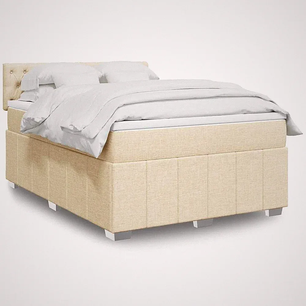 Boxspringbett Bett Polsterbett Schlafzimmerbett mit Matratze Stoff vidaXL