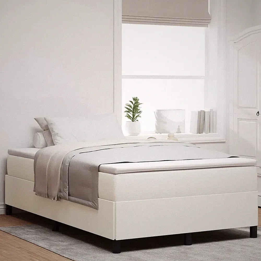Boxspringbett Cordstoff Plattformbettgestell Modernes Bettdesign vidaXL