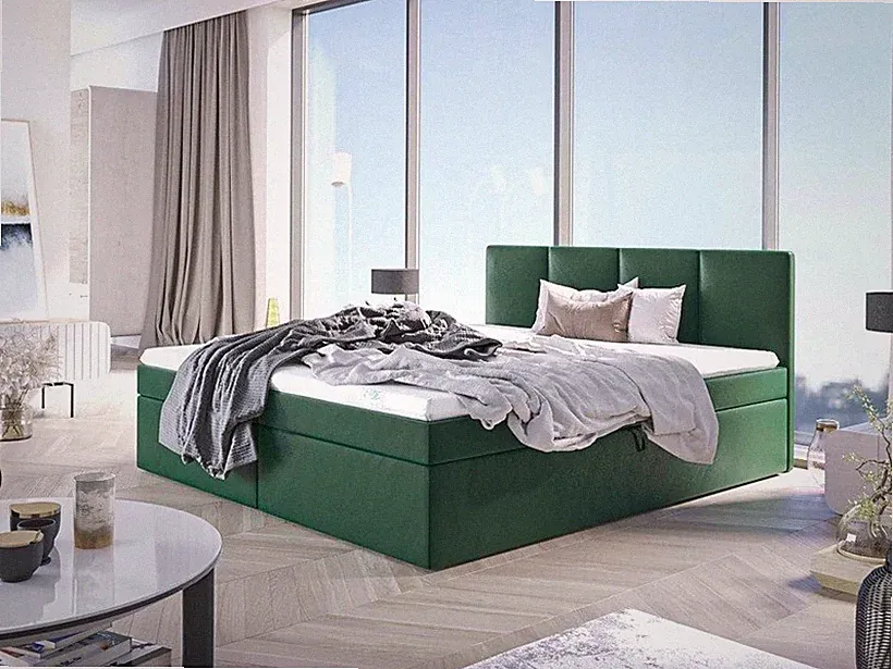 Boxspringbett Doppelbett Bett ARON Bett Stauraum Schubladen, H3
