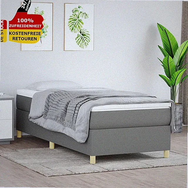 Boxspringbett Einzelbett 90x190 Cm Polsterbett Bettrahmen Bett Bettgestell Stoff