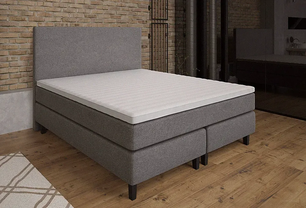 Boxspringbett ETNA, Taschenfederkern H2/H3,Topper Visco-Komfortschaum