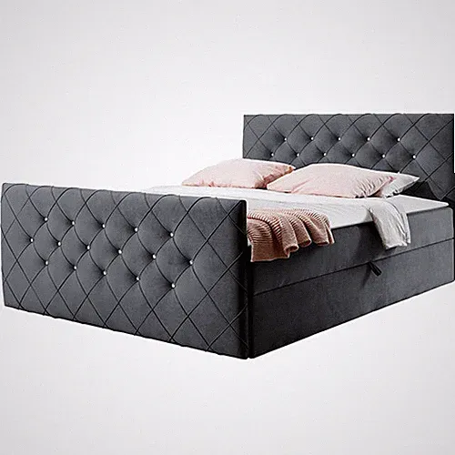 Boxspringbett MALAGA Hotelbett mit zwei Bettkasten kontinentales Bett Matratze