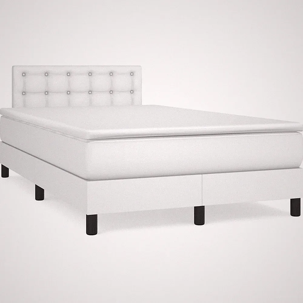 Boxspringbett Matratze Bettgestell Polsterbett Bett Lattenrost Kunstleder vidaXL