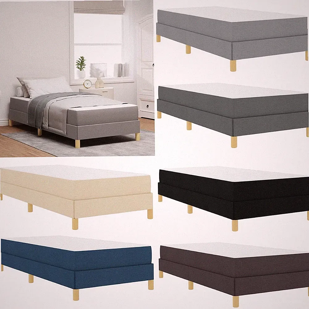 Boxspringbett mit Matratze Bett Bettgestell Polsterbett Lattenrost Stoff