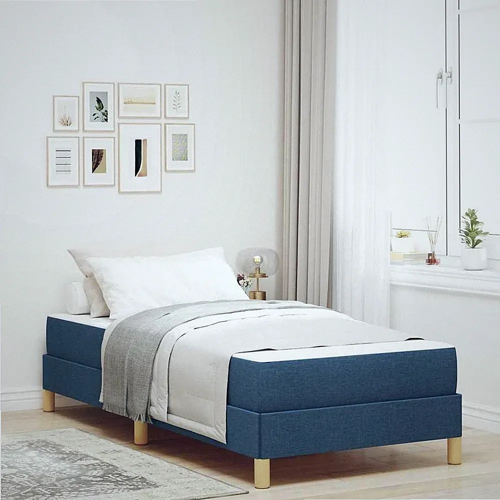 Boxspringbett mit Matratze Bett Bettgestell Polsterbett Lattenrost Stoff vidaXL