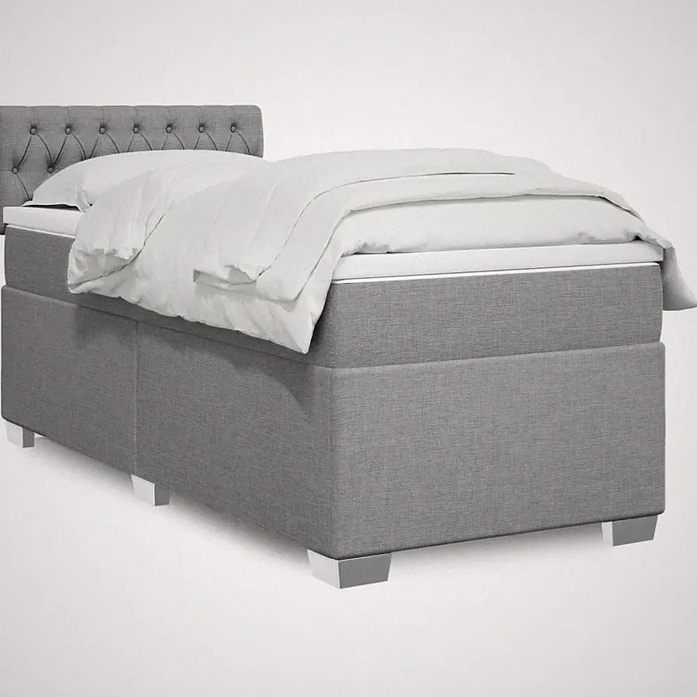 Boxspringbett mit Matratze Bett Polsterbett Bettgestell Bettrahmen Stoff vidaXL