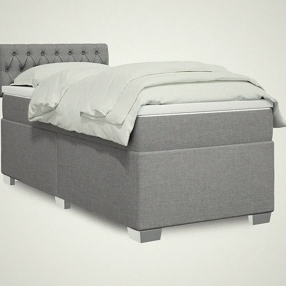 Boxspringbett mit Matratze Bett Polsterbett Bettgestell Bettrahmen Stoff vidaXL