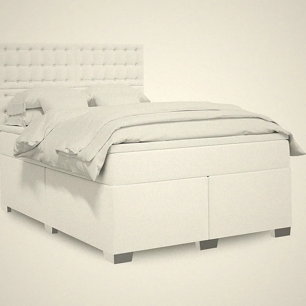 Boxspringbett mit Matratze Bettgestell Polsterbett Bett Kunstleder vidaXL
