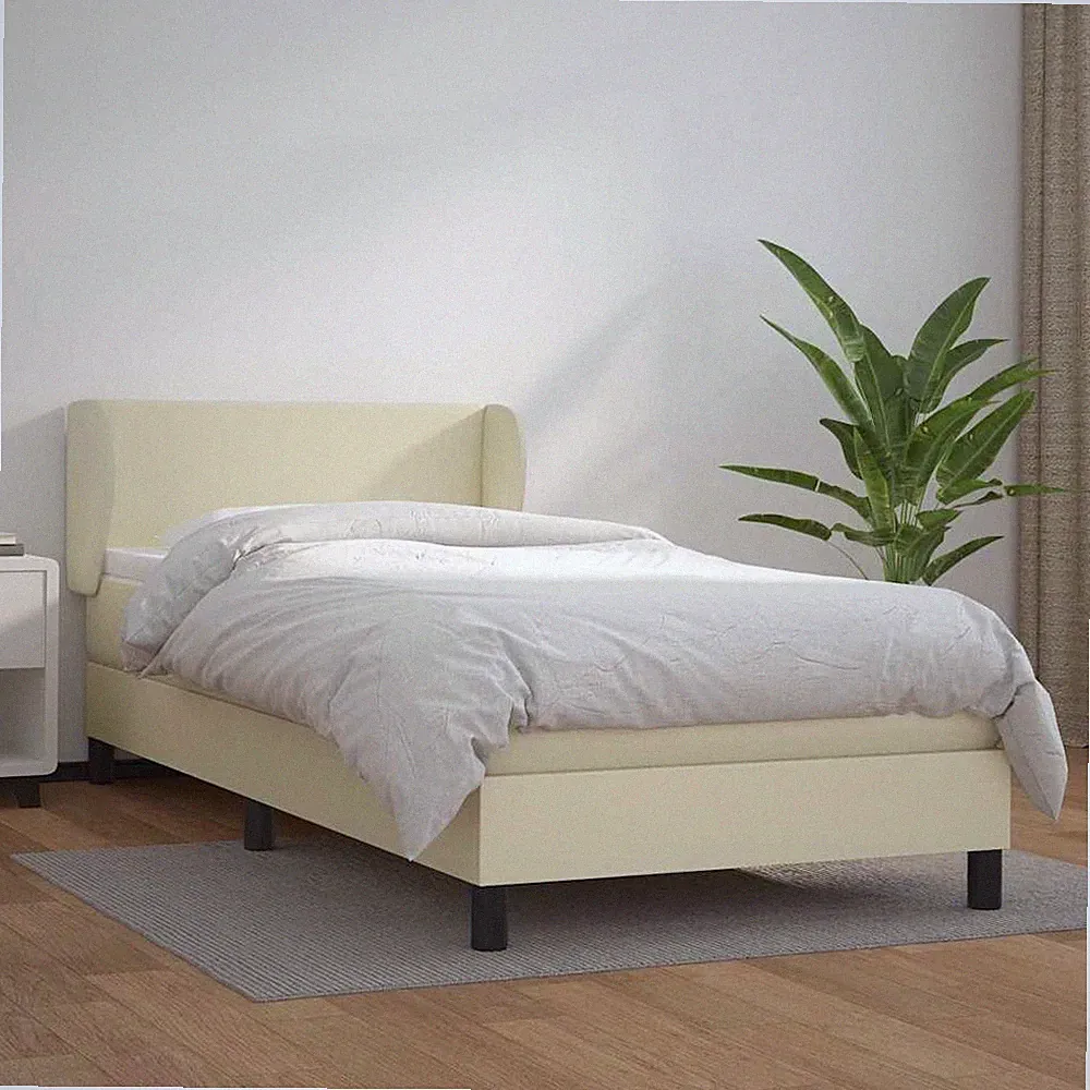 Boxspringbett mit Matratze Bettgestell Polsterbett Bett Kunstleder vidaXL