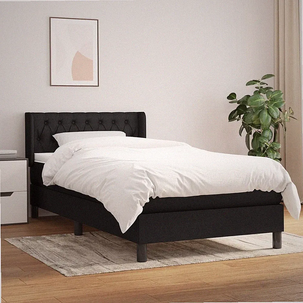 Boxspringbett mit Matratze Bettgestell Polsterbett Lattenrost Bett Stoff vidaXL