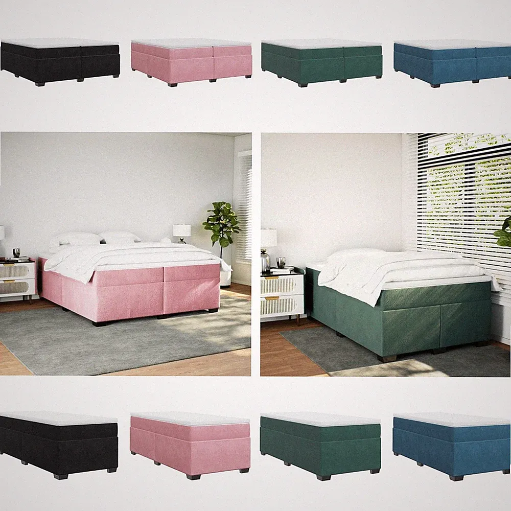Boxspringbett mit Matratze Einzelbett Bettrahmen Schlafzimmerbett Tagesbett