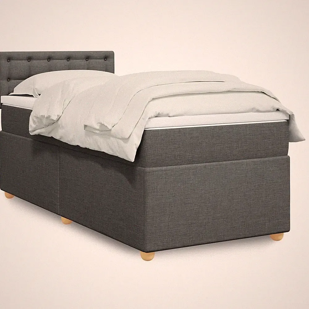 Boxspringbett mit Matratze Kopfteil Polsterbett Bett Bettgestell Stoff vidaXL