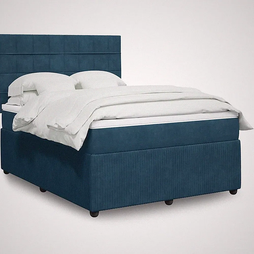 Boxspringbett mit Matratze Lattenrost Bettgestell Polsterbett Bett Samt vidaXL