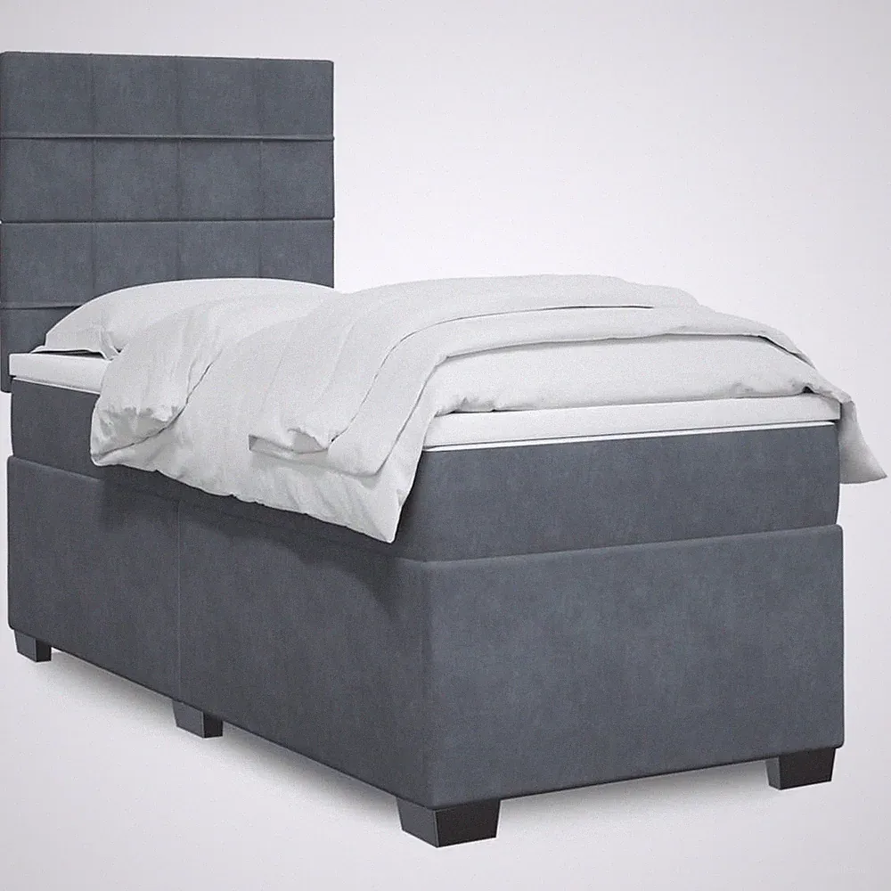 Boxspringbett mit Matratze Lattenrost Bettgestell Polsterbett Bett Samt vidaXL
