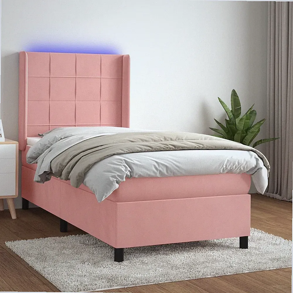 Boxspringbett mit Matratze LED Samt Polsterbett Bett mehrere Auswahl vidaXL