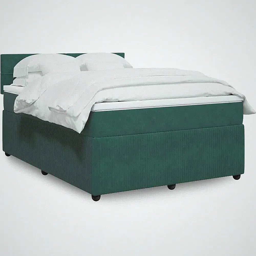 Boxspringbett mit Matratze Samt Polsterbett Bettkasten Stauraumbett Doppelbett