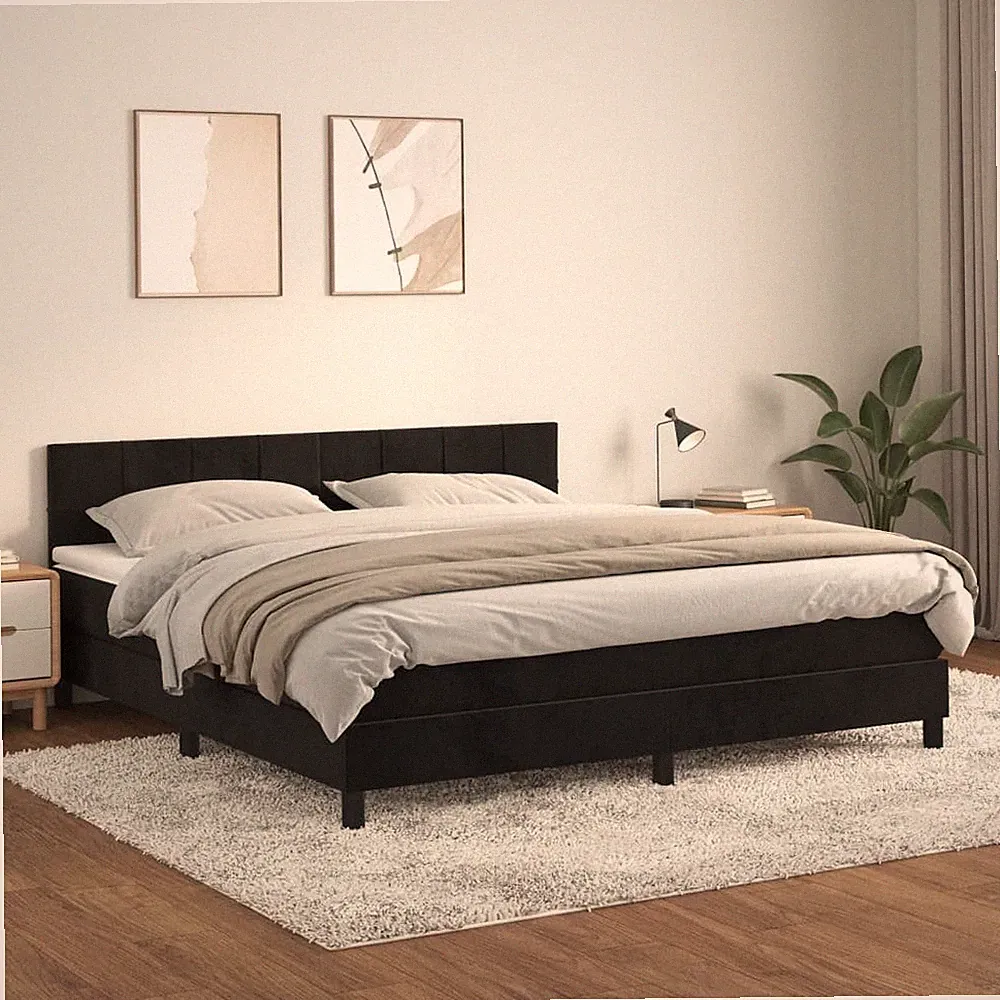 Boxspringbett mit Matratze Samtbettgestell Einzelbett Doppelbett vidaXL