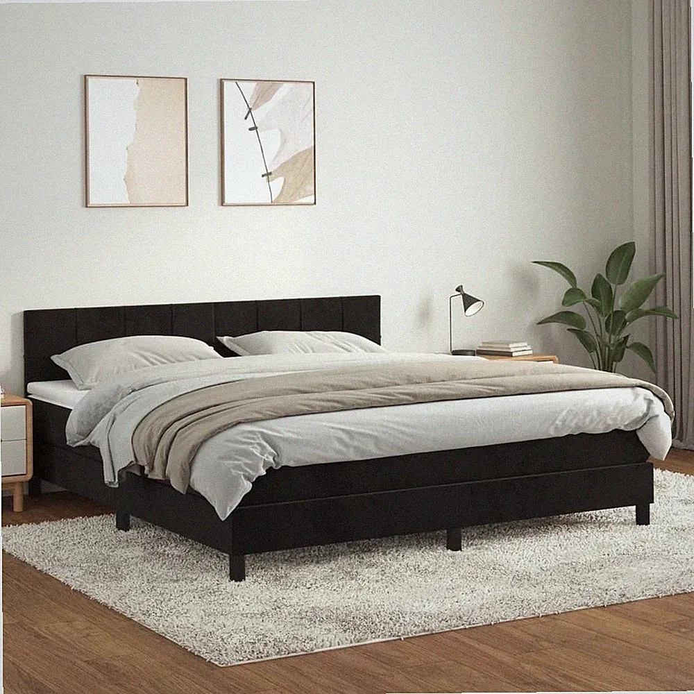 Boxspringbett mit Matratze Samtbettgestell Einzelbett Doppelbett vidaXL