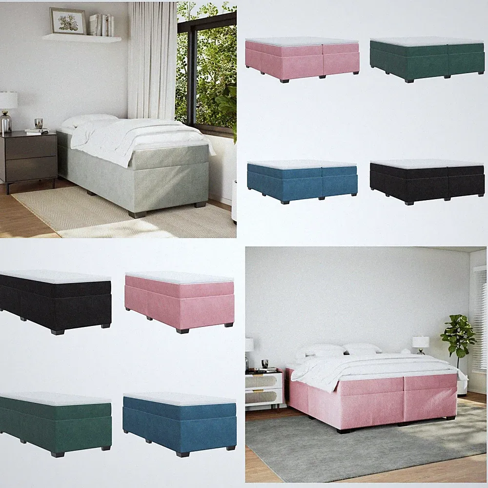 Boxspringbett mit Matratze Schlafzimmerbett Einzelbett Bettrahmen Tagesbett